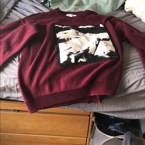 Urban outfitters box logo crewneck sweatshirt
